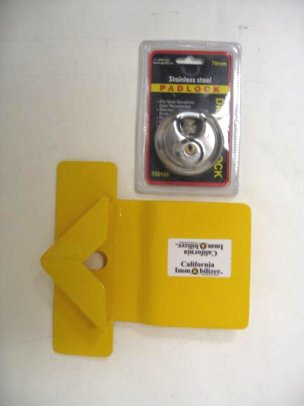 Single Disc Lock with Hasp