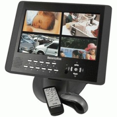 10.2 inch LCD Monitor with 4-CH DVR 2-in-1 System