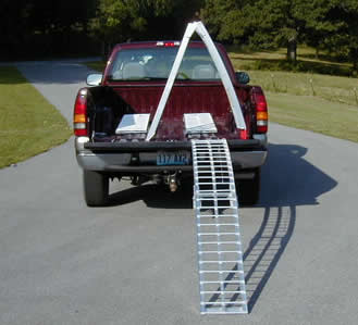 Aluminum Folding Arch Ramps 2-Piece 7.4ft - 12 inches