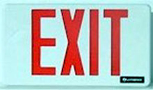 Exit Sign Black / White Camera