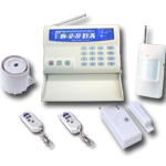 10 Wireless Zones GSM Home Alarm System With LCD Color Display