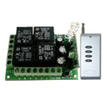 Four-Way Output Wireless Control Switch with 1 Remote Controller