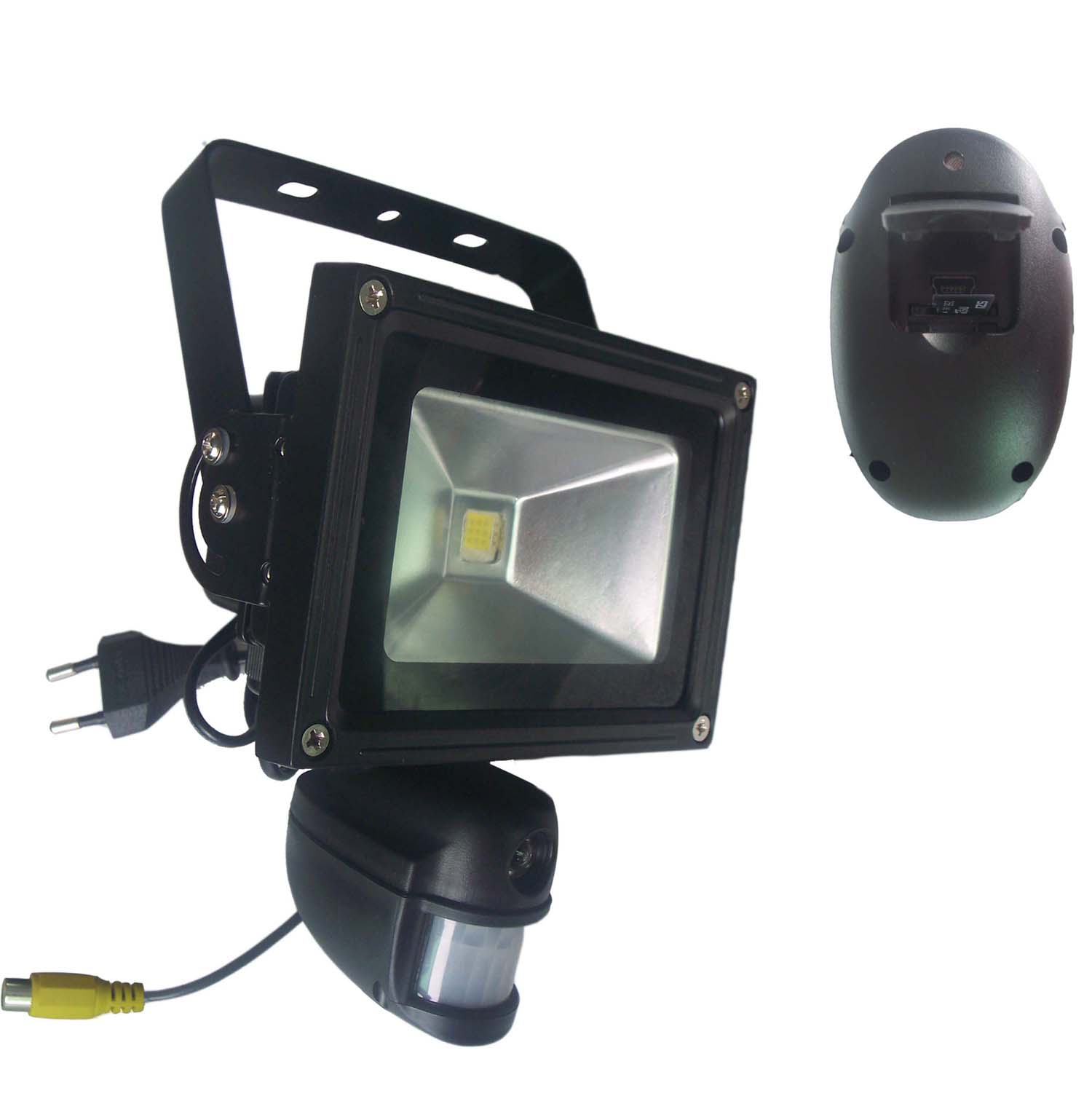 5.0 MP Waterproof Flood Light DVR w/Motion Activated / AV