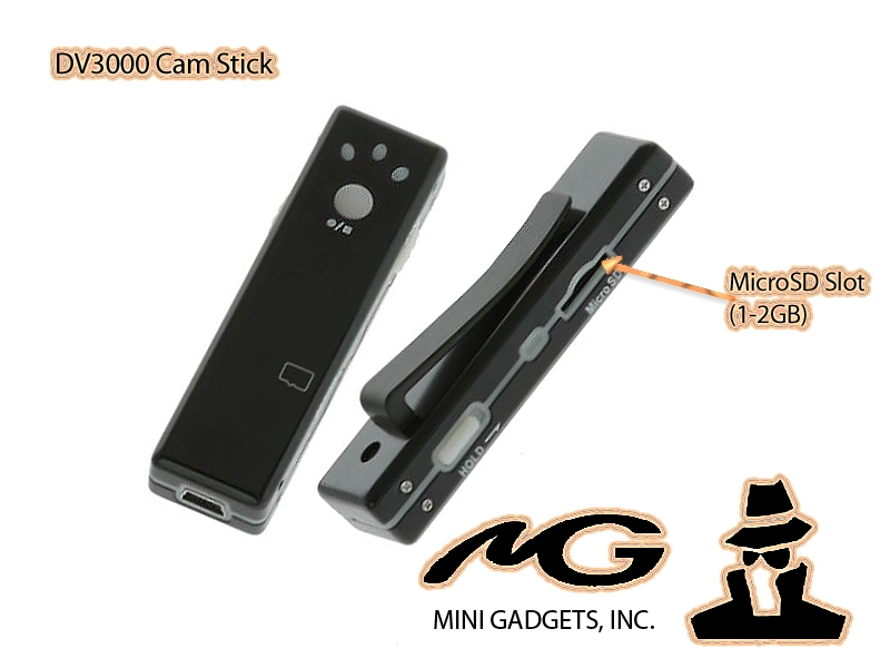 DV3000 Cam-Stick, Accepts up to 2G Micro Card