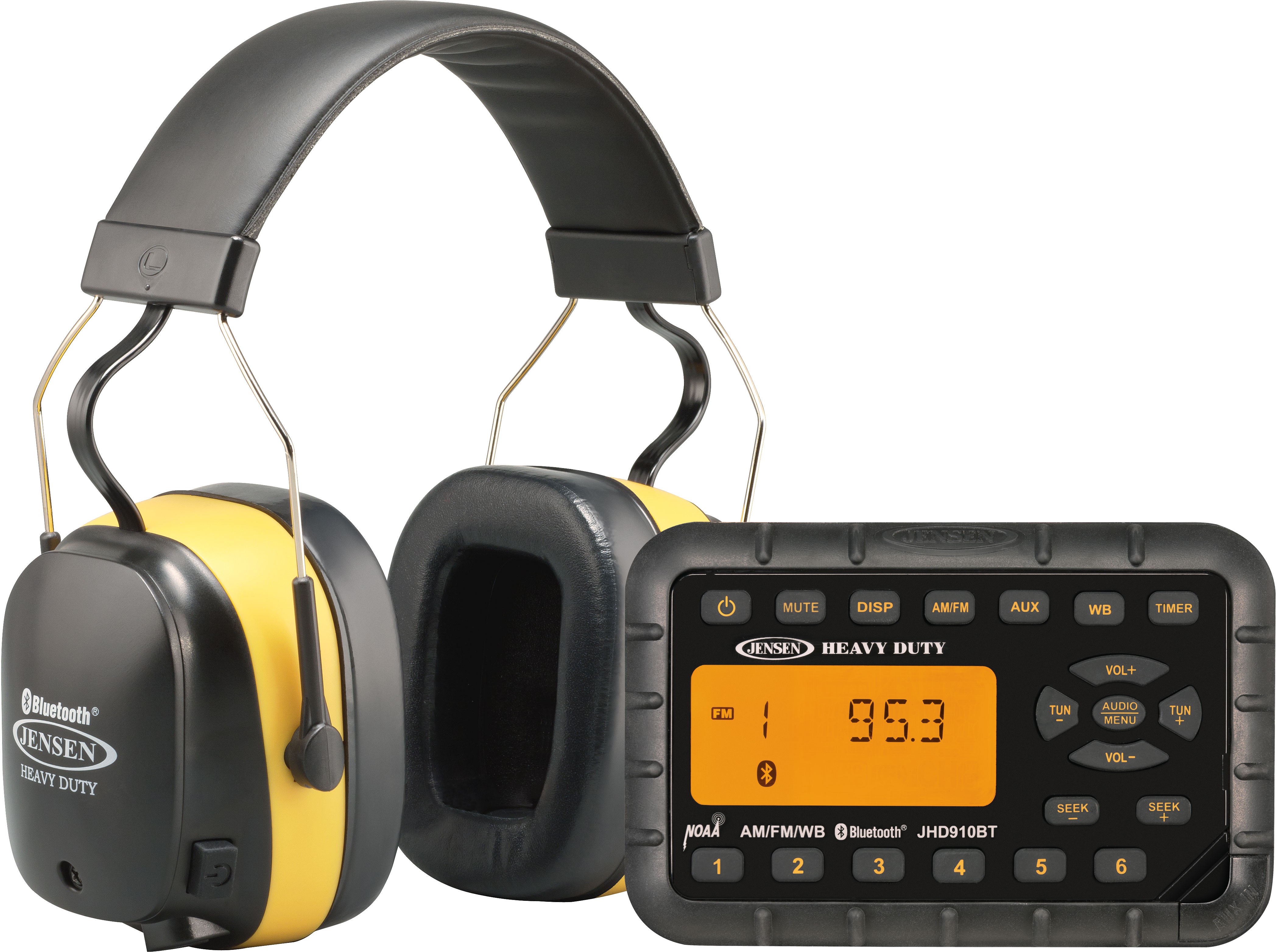 Jensen Bluetooth MINI Radio & Bluetooth Wireless Headphones Kit