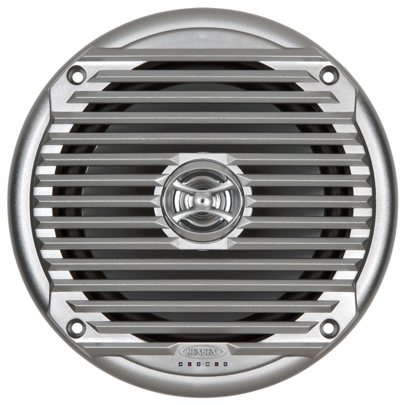 Jensen 6.5 inch Coaxial Waterproof Speaker- Silver