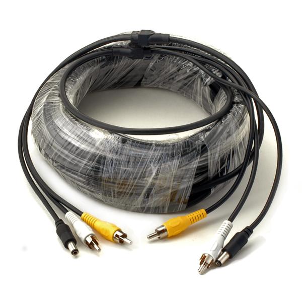 Rear View Safety - 66' Camera Cable with RCA Connectors