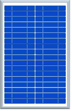 Solartech 55 Watt Multicrystalline Solar Panel w/Standard Frame