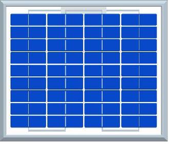 Solartech 5 Watt Multicrystalline Solar Panel w/Standard Frame