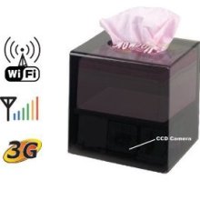Wifi Internet Ready Tissue Box Hidden Camera Covert DVR
