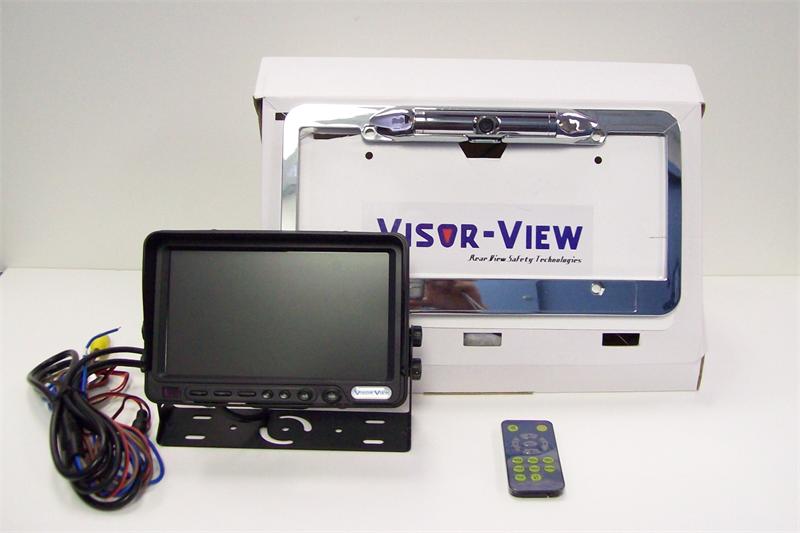 Dash-View-License Plate 7" TFT LCD Color Monitor and CCD Camera