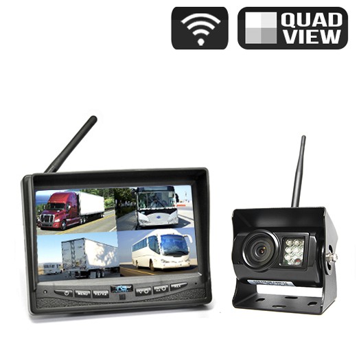 Digital Wireless QUAD Backup Camera System
